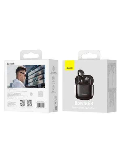 Bluetooth 5.0 True Auto Connection Waterproof Touch Wireless TWS Earphones Bowie E3 - Black