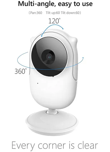 2.4" TFT 2-Way Talk Night Vision Screen Video Baby Monitor With Digital Colour Camera, Wireless View Video &amp; Alarm System SM25