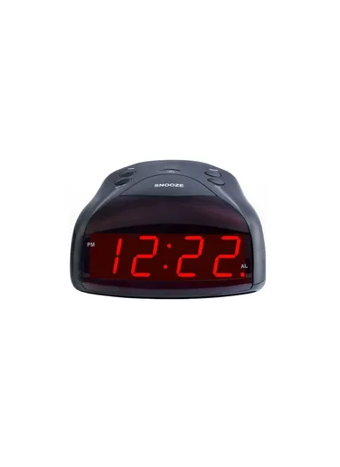 LED Digital Alarm Clock Night Light Outlet Powered with Backup Battery - FS229