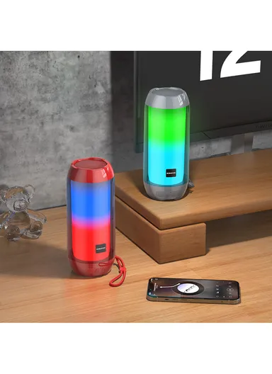 1200mAh battery v5.3 Multi-Color LED Effect Vivid Sound TWS wireless speaker BR25 (W7 x H19)cm
