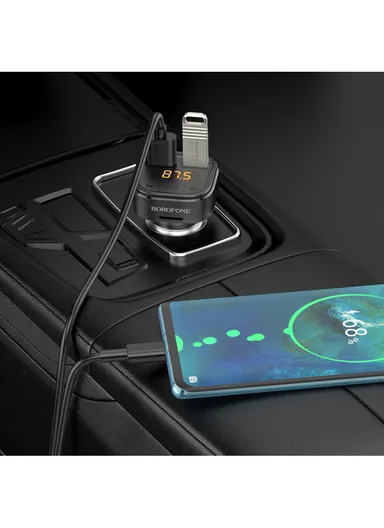 18W QC3.0 Car Charger &amp; FM Transmitter BC43