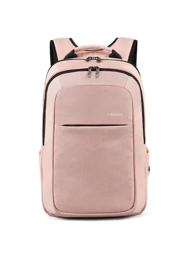15.6" Laptop Polyester Backpack With Water Bottle Holders T-B3090B (W30 x D14 x H45)cm - Pink
