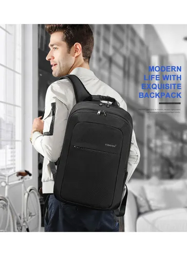 15.6" Laptop Polyester Backpack With Water Bottle Holders T-B3090B (W30 x D14 x H45)cm - Pink