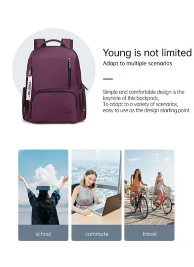 14" Laptop School Backpack Bag T-B9178 (W28 x D13 x H41)cm - Blue