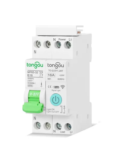 1P 32A Din Rail Tuya WiFi Smart Circuit Breaker TO-Q-MP65-SY 1-132WT