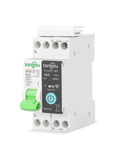 1P 32A Din Rail Tuya WiFi Smart Circuit Breaker With Metering Function TO-Q-MP65-SY 1-132JWT