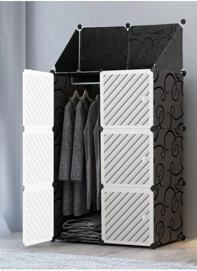 4 Shelves DIY Plastic Storage Cabinet (W70 x D35 x H140)cm