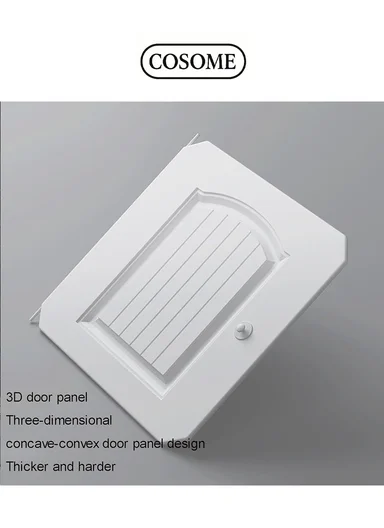 3 Shelves DIY Plastic Storage Cabinet (W70 x D35 x H105)cm - White