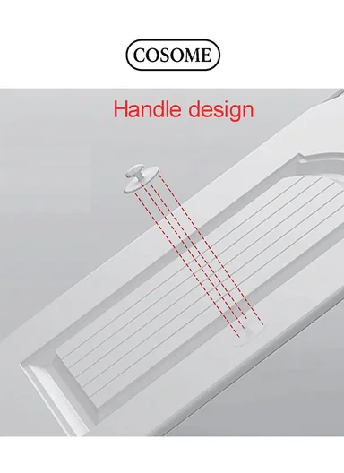 3 Shelves DIY Plastic Storage Cabinet (W70 x D35 x H105)cm - White