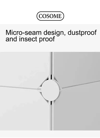 3 Shelves DIY Plastic Storage Cabinet (W70 x D35 x H105)cm - White