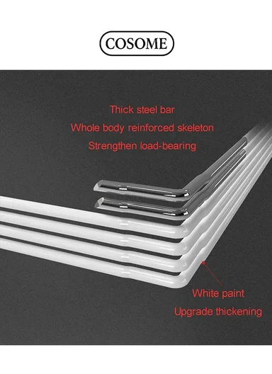 3 Shelves DIY Plastic Storage Cabinet (W70 x D35 x H105)cm - White