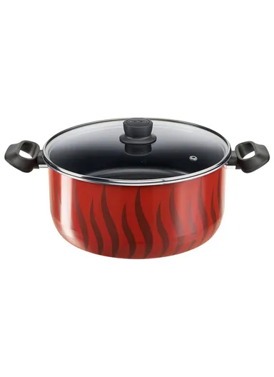 18/22/26/30cm 4 Pots 4 Lids Tempo Flame Non-Stick Aluminum Stewpots Cooking Set