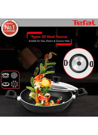 28cm Delicia Kadai Cooking Pot With Lid B4689885