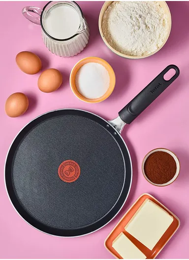 Aluminum With Titanium Non-Stick Coating Cook &amp; Clean Pancake Pan B5541002 (D25 x H4.8)cm