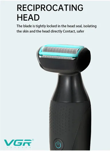 5W 500mAh 2-In-1 Rechargeable Double Head Multifunctional Washable Hair Clipper Nose Hair Trimmer V-601 (L17.5 x W4.5 x H3)cm