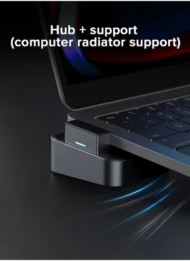 J-Cube Multifunctional Hub USB Type C, USB 3.0, RJ45 ,HDMI, USB Type C , Thunderbolt for MacBook Pro S-H121 (L6 x W6 x H4)cm