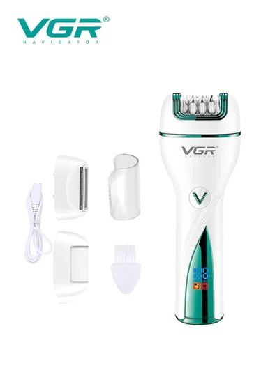 3-In-1 600mAh Electric Rechargeable Foot Waterproof Grinder Epilator V-728