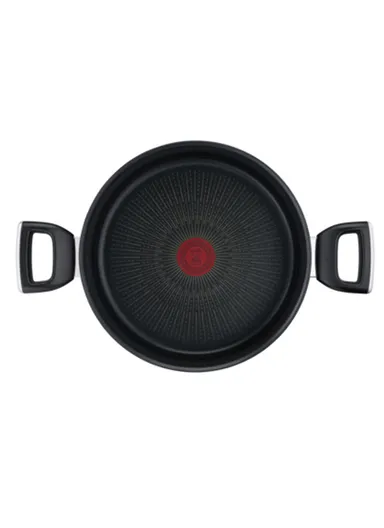 24cm 5.35L Non-Stick Aluminum Titanium Unlimited Induction Stewpot With Lid G2554602 (D24 x H12.4)cm 