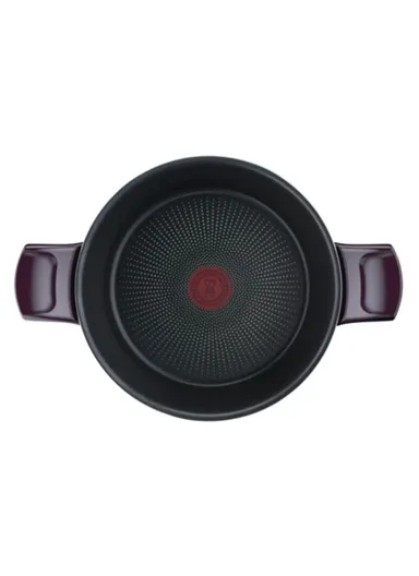 22cm Aluminum Titanium Non-Stick Resist Intense Stewpot With Stainless Steel Lid D5224582