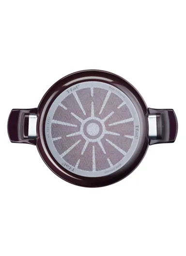 22cm Aluminum Titanium Non-Stick Resist Intense Stewpot With Stainless Steel Lid D5224582