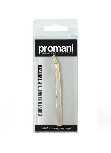 Promani Curved Slant Tip Tweezer PR-926