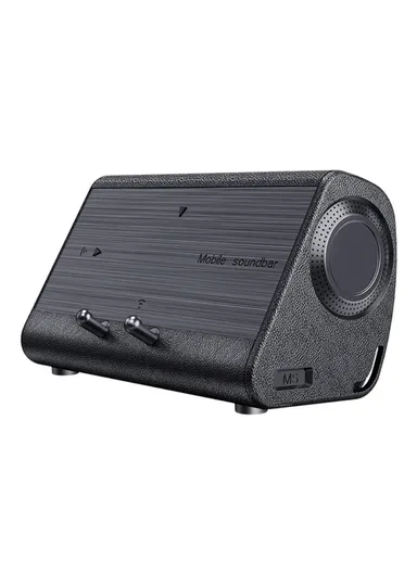 MS Wireless Magnetic Induction Phone Soundbar Stereo Music Speaker Phone Holder Stand Loudspeaker
