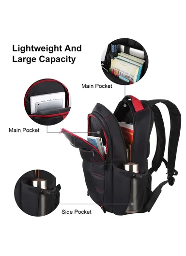 14W Outdoor Solar Powered Backpack Breathable Lightweight Dual Shoulder Bag With Charging &amp; Headset Port (L30 xW18 xH50)cm