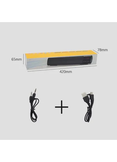 LED Screen Bluetooth Bass Sound Bar Subwoofer B28S (L40 x W7 x H5.5)cm