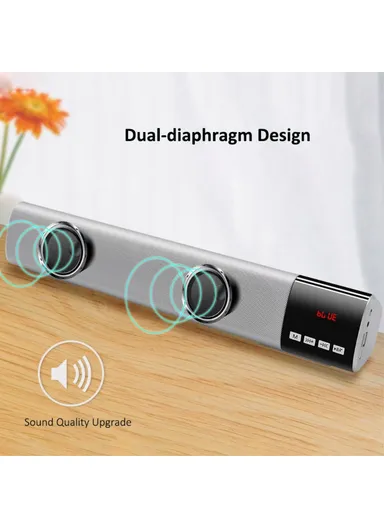 LED Screen Bluetooth Bass Sound Bar Subwoofer B28S (L40 x W7 x H5.5)cm