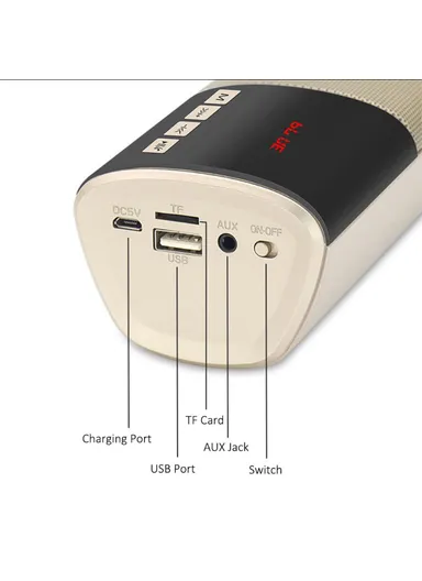 LED Screen Bluetooth Bass Sound Bar Subwoofer B28S (L40 x W7 x H5.5)cm