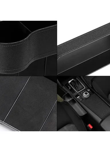 2 Pcs Multifunctional Car Seat Gap Storage Box Left/Right (L52 x W34 x H16)cm