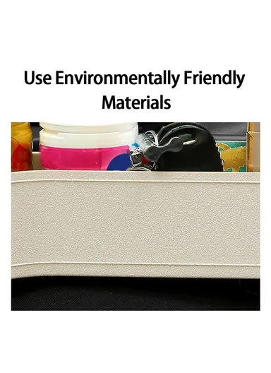 2 Pcs Multifunctional Car Seat Gap Storage Box Left/Right (L52 x W34 x H16)cm