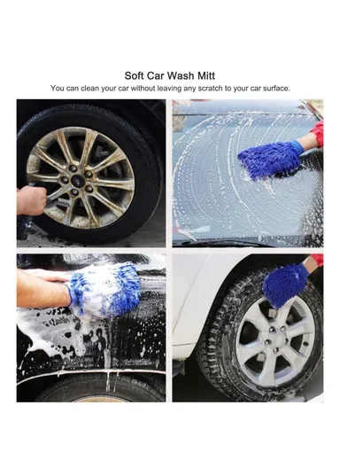 13 Pcs Car Detailing Cleaning Brushes Car Cleaning Tools Microfiber Towel Automobile Air Vents Wheel Wash Kit 