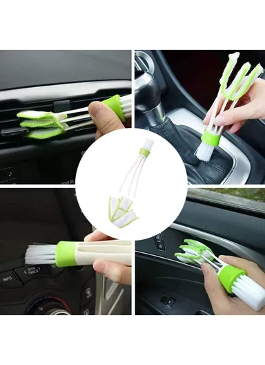 13 Pcs Car Detailing Cleaning Brushes Car Cleaning Tools Microfiber Towel Automobile Air Vents Wheel Wash Kit 