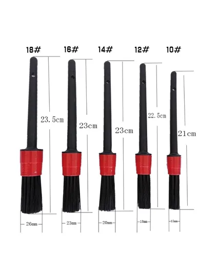 17pcs Car Wheel Tire Cleaning Brush Kit Long Soft Wheel Brush Microfiber Cloth Dirt Dust Clean Tools Set