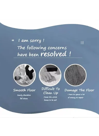 2 Pcs Non-Slip Anti-Fatigue Kitchen Floor Mat Set QYSC-283