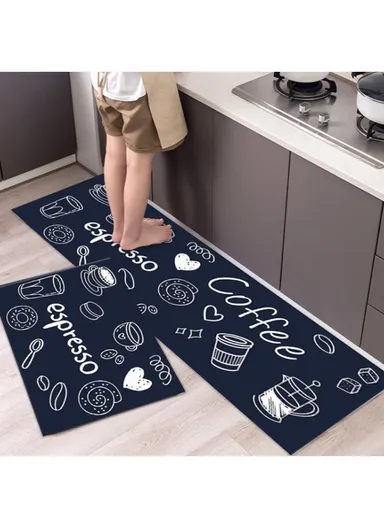 2 Pcs Non-slip Anti-Fatigue Kitchen Floor Mat Set QYSC-252
