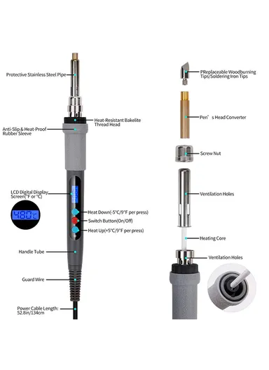 Soldering Iron Set Wood Burning Tool Engraver Tool Set