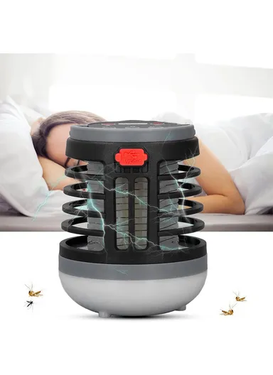 1200mAh LED Electric Mosquito Killer Lamp Outdoor Lighting Mosquito Trap Mosquito Repellent Light - Black