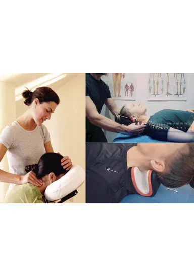 Neck and Shoulder Relaxer, Cervical Pillow Stretch Massager F3-28 (L25 x W16 x H4)cm