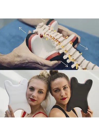 Neck and Shoulder Relaxer, Cervical Pillow Stretch Massager F3-28 (L25 x W16 x H4)cm