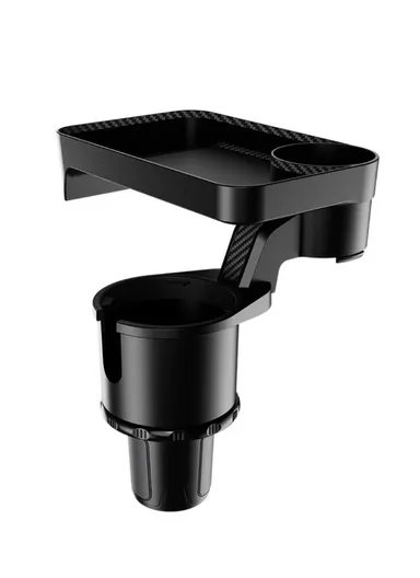 Cup Holder Tray Multifunction Vehicle Mounted Water Cup Drink Holder Rotating Adjustable Phone Holder Organizer - Large