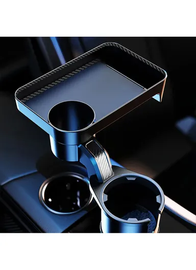 Cup Holder Tray Multifunction Vehicle Mounted Water Cup Drink Holder Rotating Adjustable Phone Holder Organizer - Large