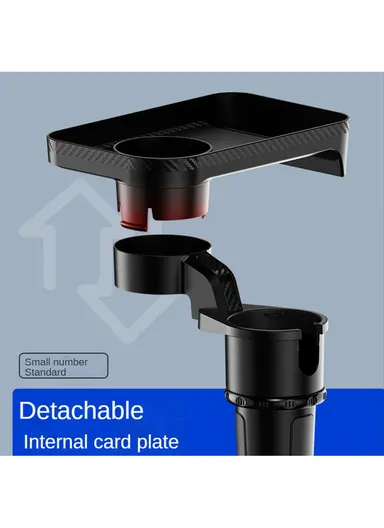 Cup Holder Tray Multifunction Vehicle Mounted Water Cup Drink Holder Rotating Adjustable Phone Holder Organizer - Large