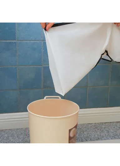 Waterproof Men Beard Shaving Apron Bib - White 