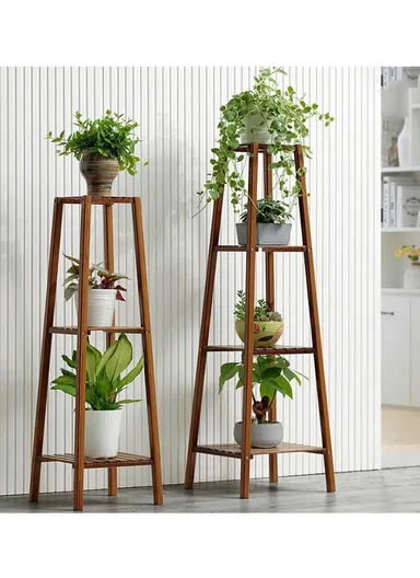 4 Floors Plant Flower Pot Stand Plant Holder Plant Display Rack (L37 x W37 x H120)cm 