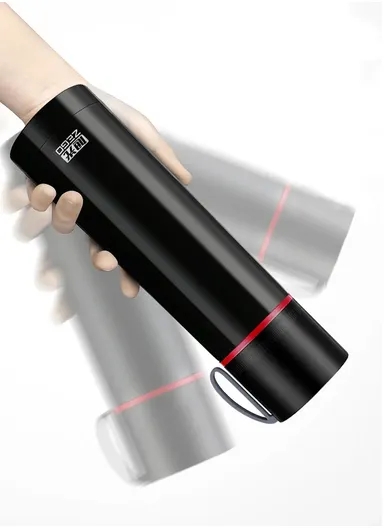 500ml Vacuum Supreme Bullet Cup Thermos With Rubber Handle (D6.8 x H25)cm