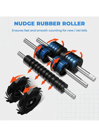 AL-920 Multi-National Currency Automatic Total LBP USD EUR Bill Value Counter Front Loading with SN Reading &amp; 5 Heads Sensors for Detection up to 90% Accuracy Counterfeit Fake Detection