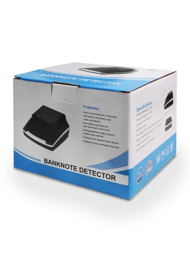 500mAh Rechargeable Small Counterfeit Money Detector Machine Currency Detector Banknote Detector with 5 Head Sensors for Detection Accuracy up to 90% AL-136T