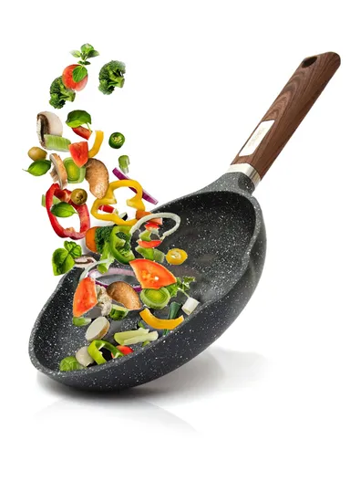 1.8L Toughened Non-Stick Frypan CA005-C24 (D24 x H6)cm - Black